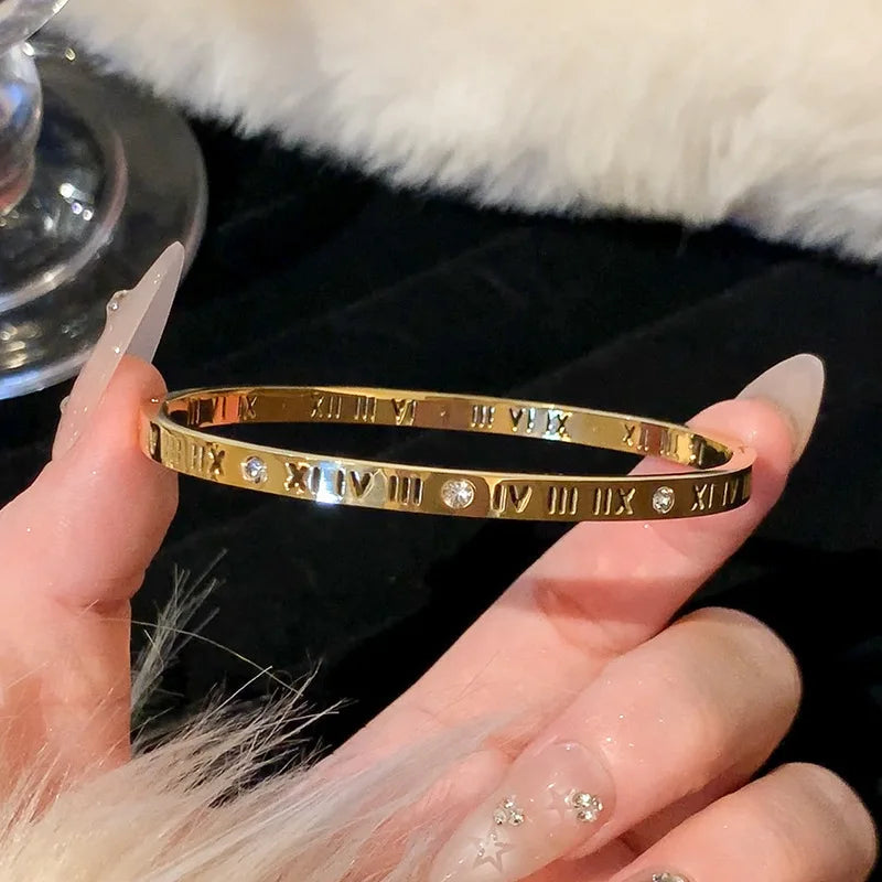 Titanium Steel Gold Silver Color Bracelet