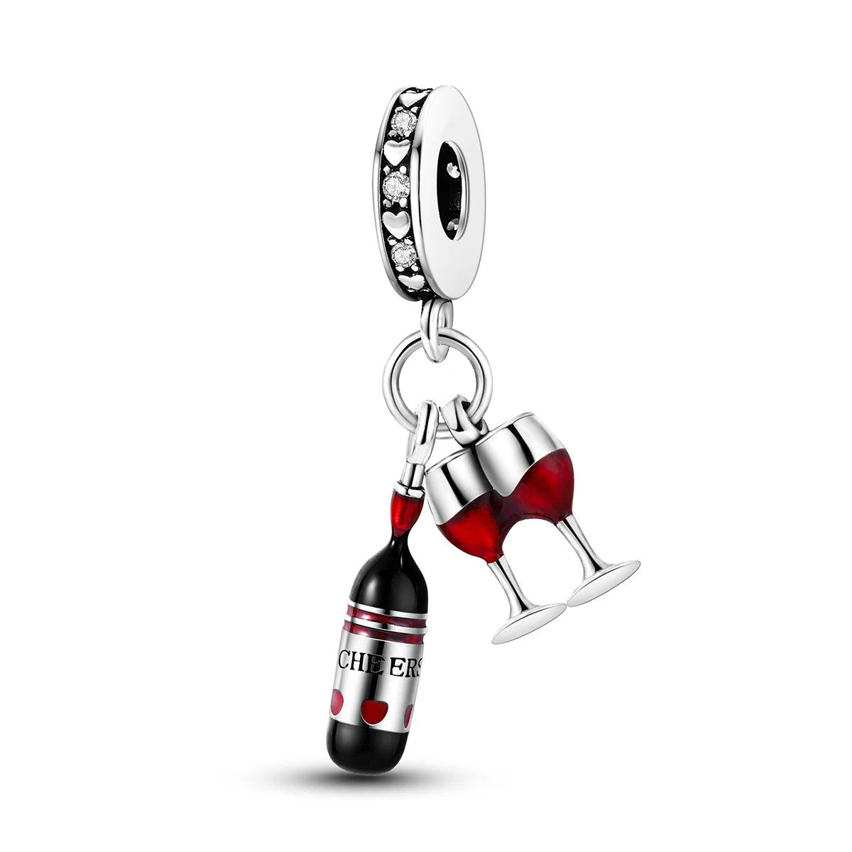 Red Charm Bead Charms