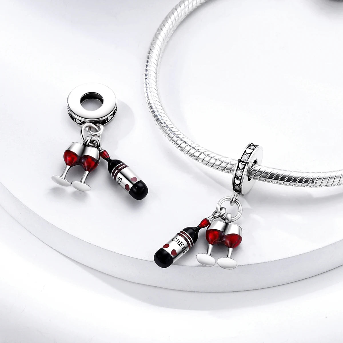 Red Charm Bead Charms