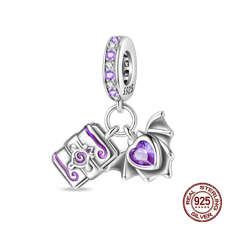 Halloween Luminous Charms Bead 925 Sterling Silver