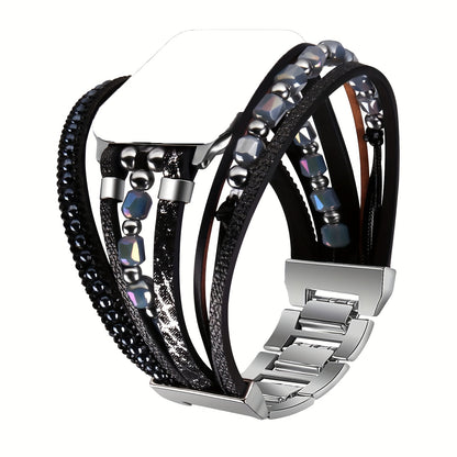 Stylish Heart-Themed Metal Strap Bracelet with a Cowboy Chain Design for The for iwatch Ultra 2, Compatible with for apple Watch Series 10/9/8/7/6/5/4/3/SE, Suitable for Women in Sizes 38/40/41/42/44/45/46/49Mm