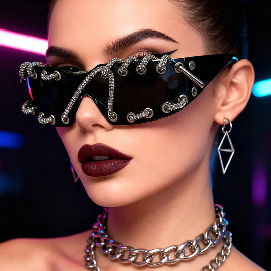 Cyberpunk Y2K Frameless Glasses