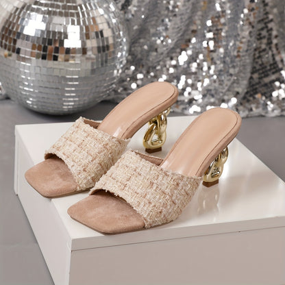 Fashionable High-Heeled Shoes with Unique Designs, Women Shoes