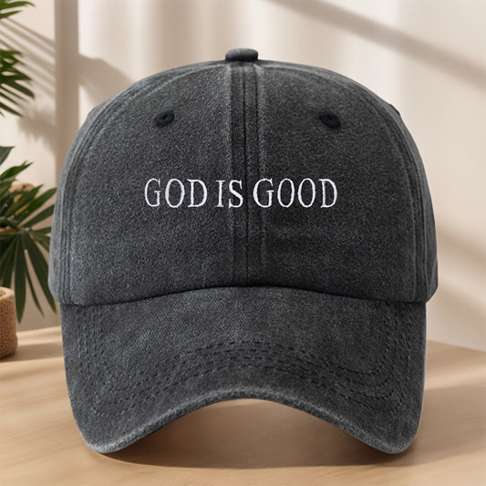 [Vintage Baseball Cap] Embroidered "GOD IS GOOD" Design