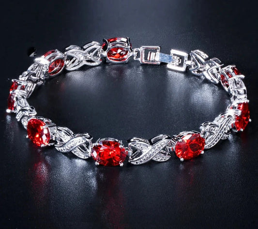 Crystal Cross Tennis Bracelets