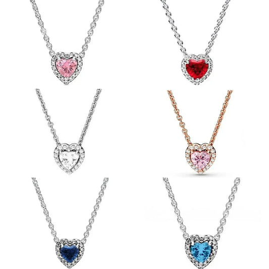 Colorful Heart-Shaped Necklace