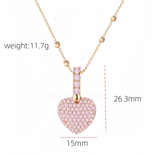 18k Gold Plating Heart Pendant