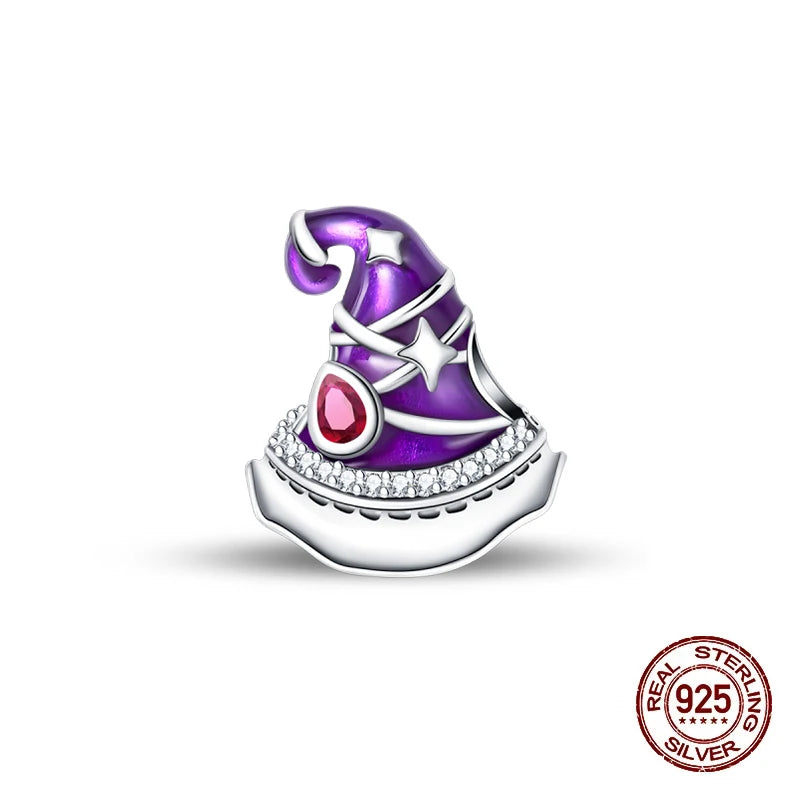Halloween Luminous Charms Bead 925 Sterling Silver