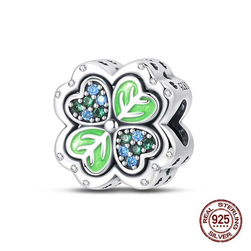 Bracelet Four Leaf Clover Charms