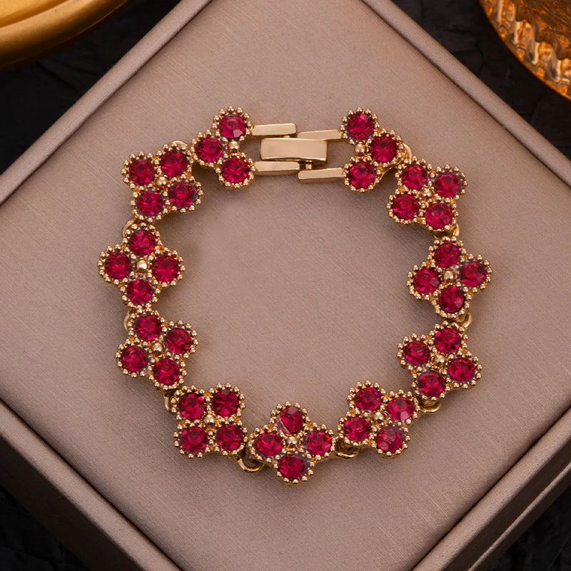 Four Leaf Clover Hand Bracelet