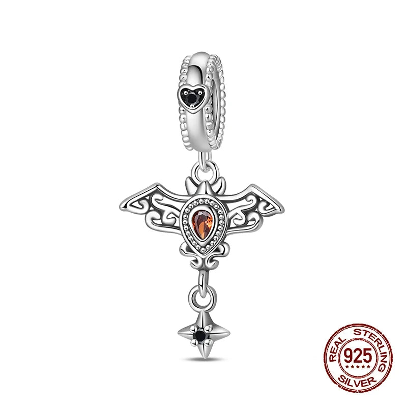 Halloween Luminous Charms Bead 925 Sterling Silver