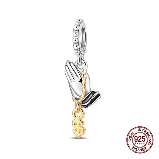 Prayer US Dollar Pendants Charms
