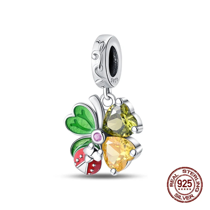 Bracelet Four Leaf Clover Charms