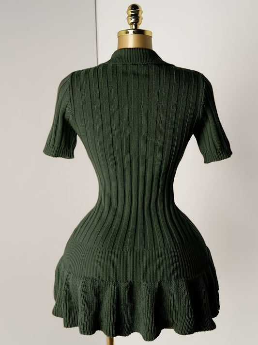 Short Sleeve Sweater Dress