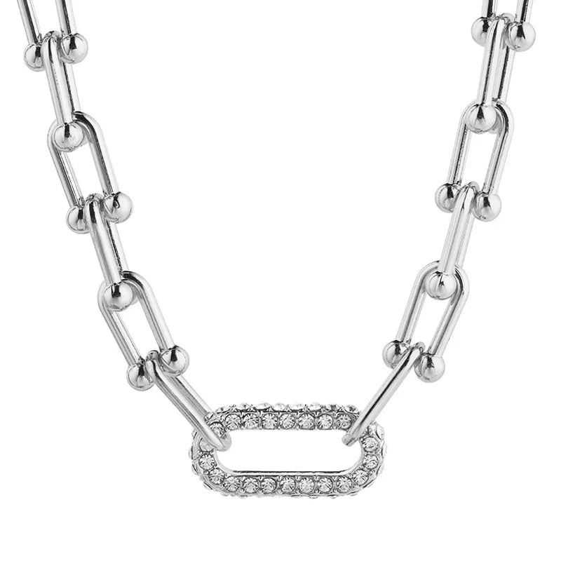 MyClosetAid silver necklace with rectangular diamond pendant showcasing diamond jewelry engagement rings style